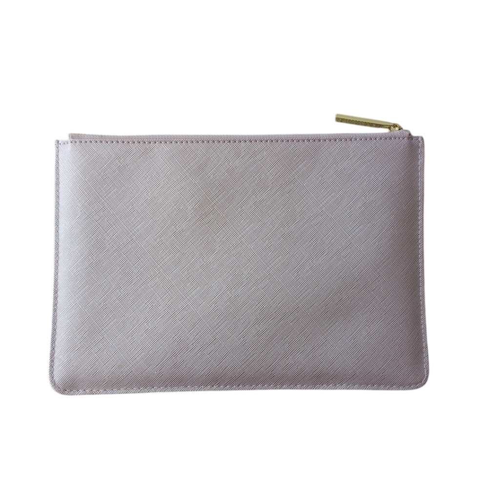 Katie Loxton Elegant Pink Clutch with Gold Accents - Picture 2 of 4